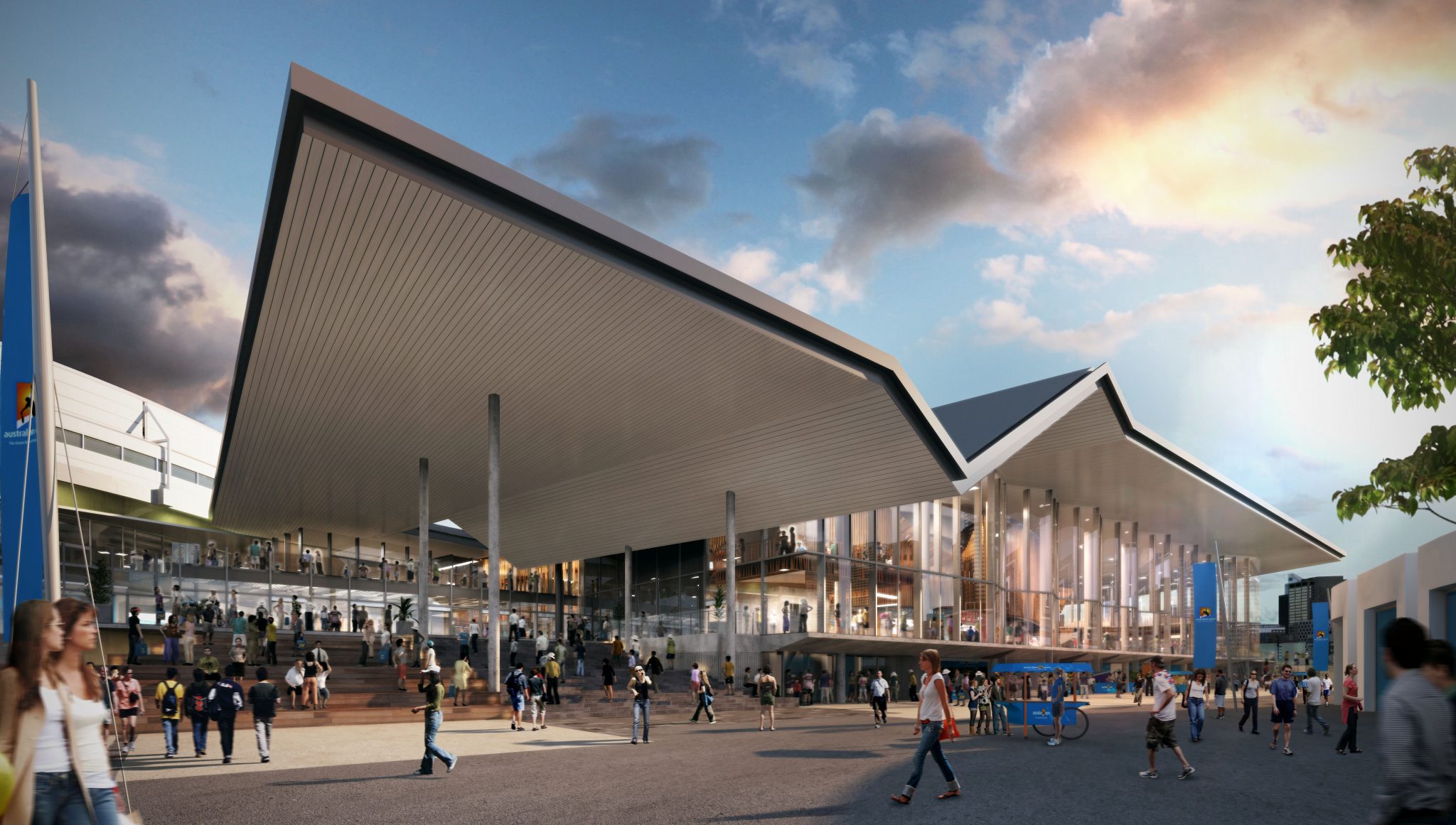 MOP-Melbourne-WesternPrecinct Populous, in associate with NH Architecture, has since been commissioned to design the redevelopment of the MOP Western Precinct