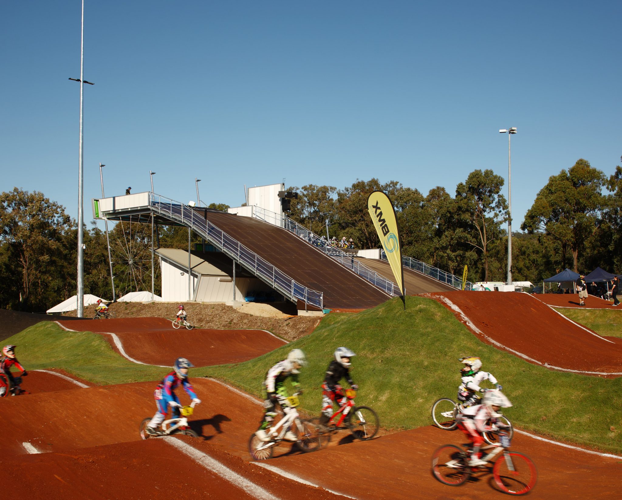 The new BMX Track at Sleeman Sports Complex is the first Olympic standard BMX track in the Southern Hemisphere