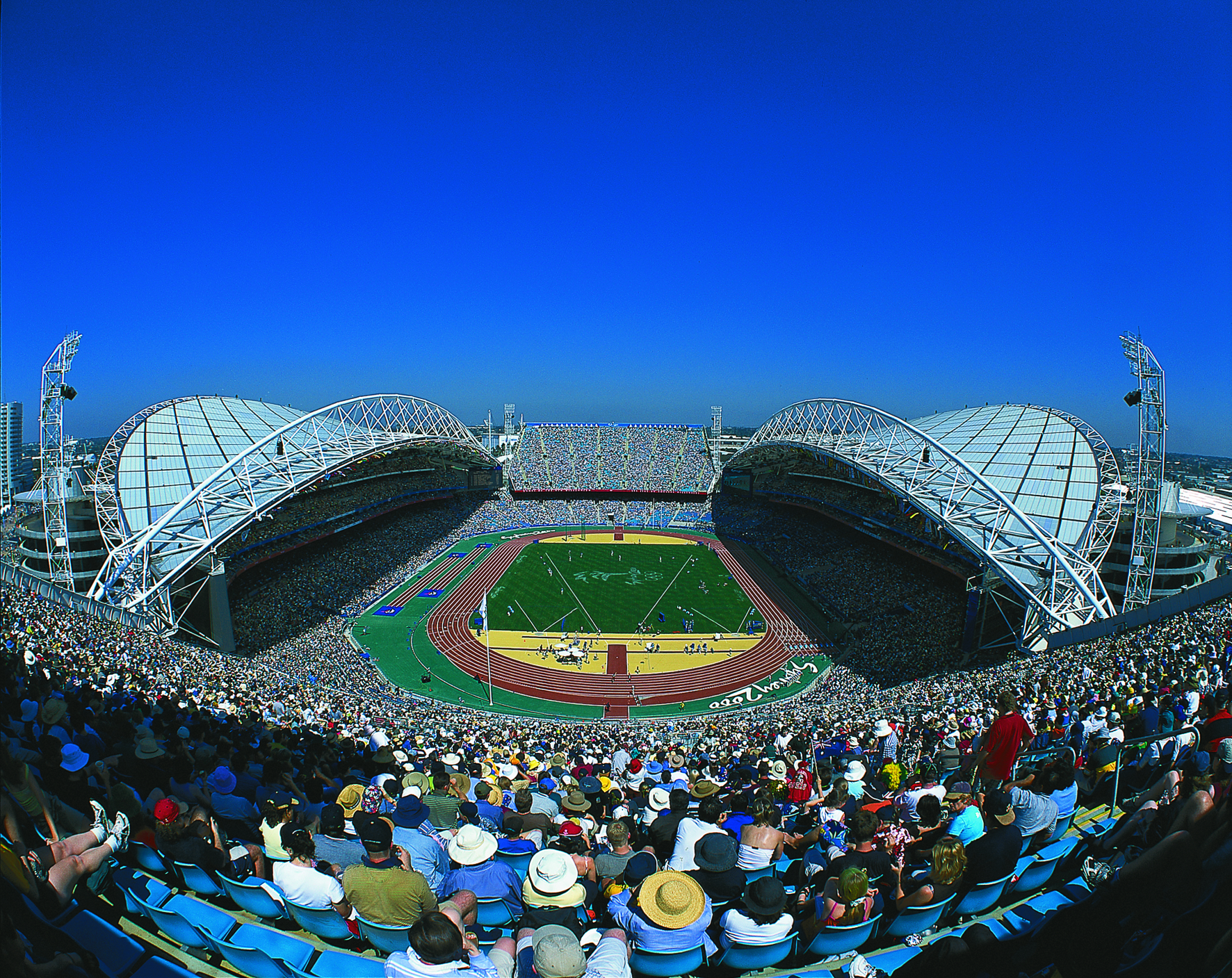 ANZ Stadium during the Sydney 2000 Olympic Games - then called Stadium Australia
