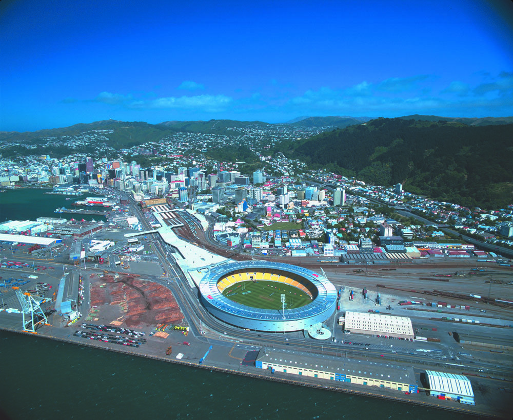 The 34,500 seat Westpac Stadium is the world's first modern purpose-built cricket ground.