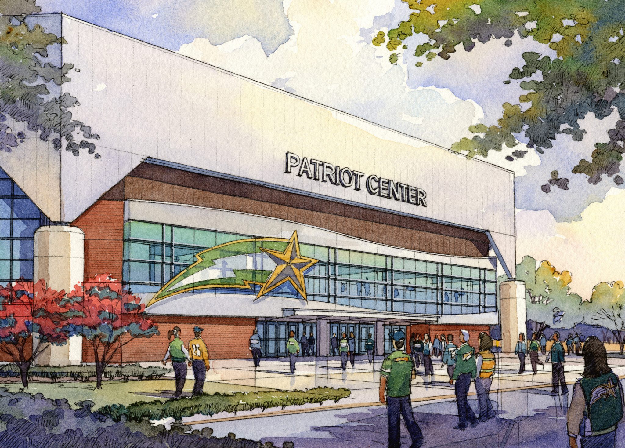 About 24,000 SF was added to the Patriot Center & 40,000 SF was renovated.
