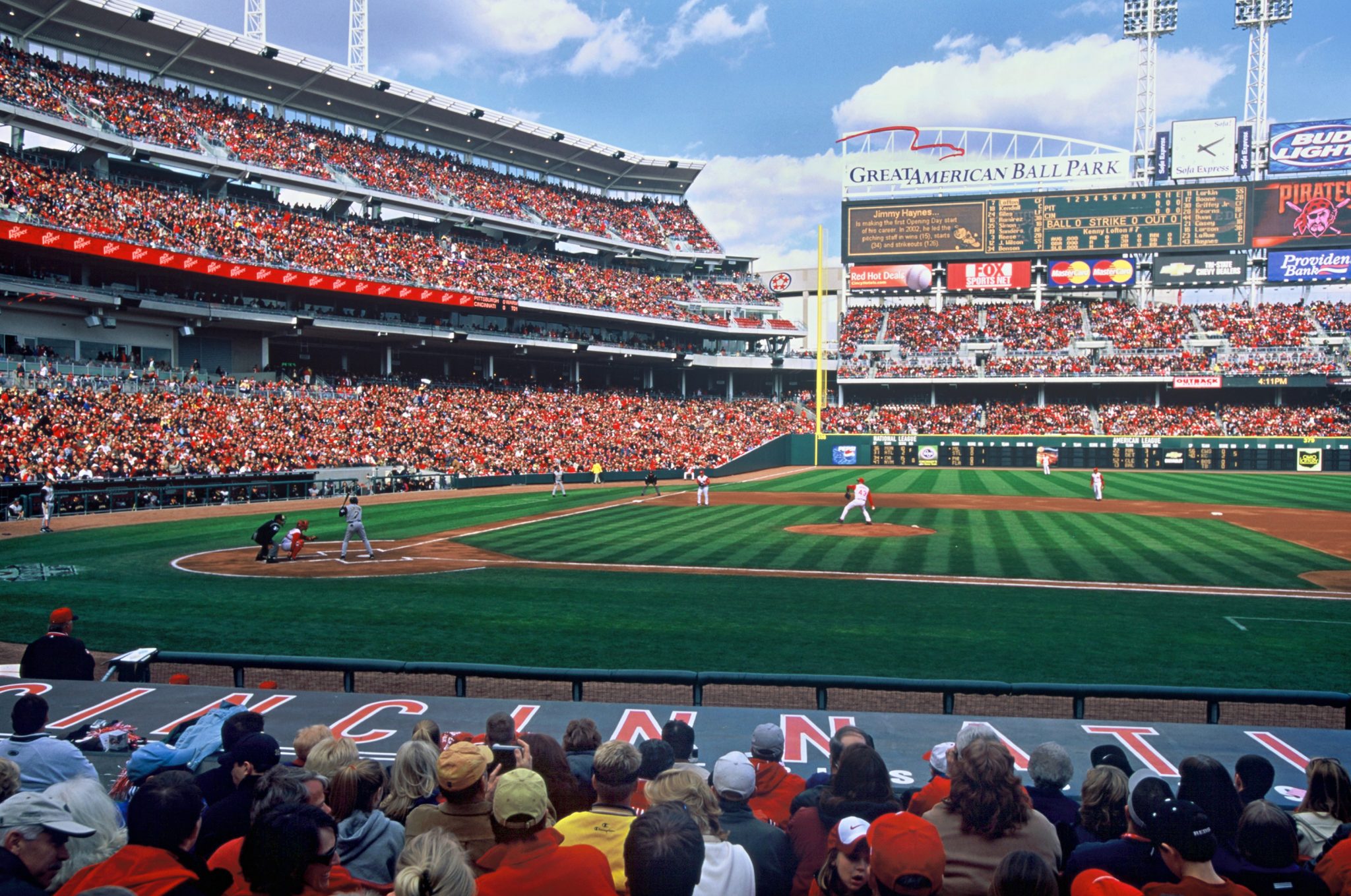 More than 40,000 seats give fans views of the game from every angle.