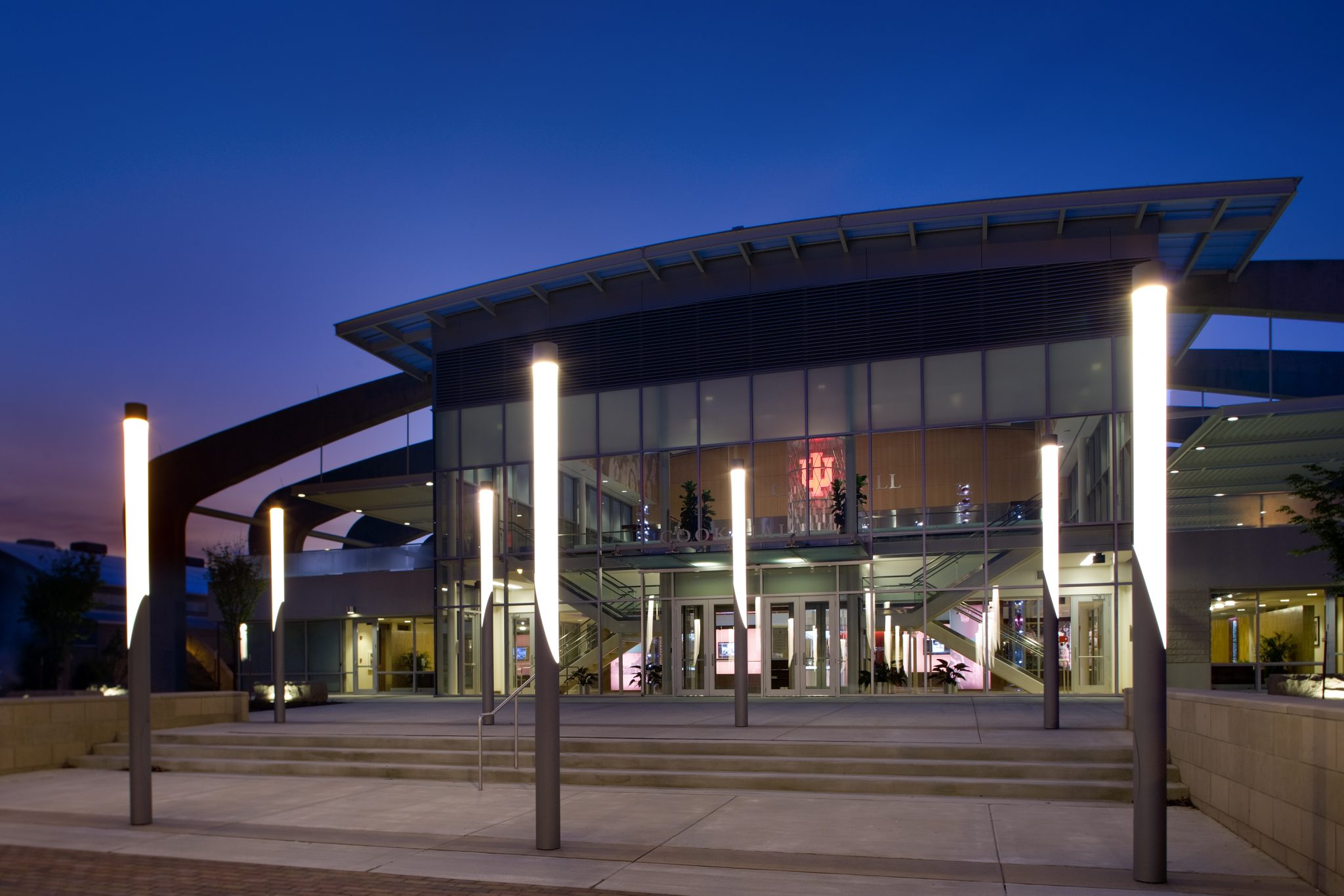 Cook Hall houses the university's men's & women's basketball programs.