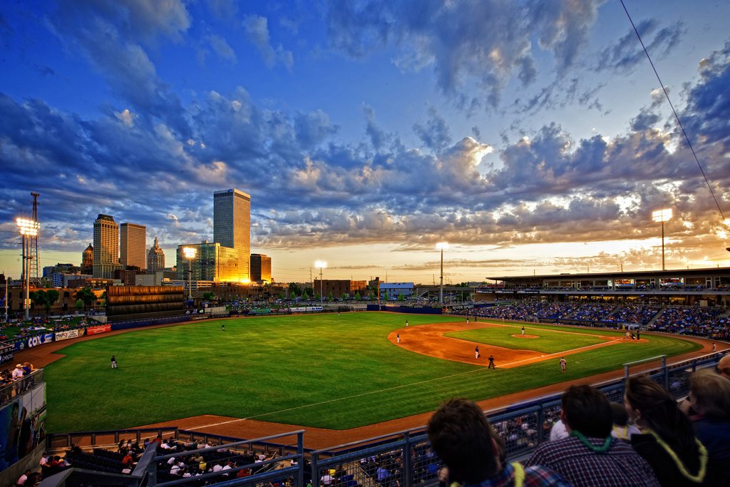The ballpark serves as a catalyst for growth in downtown Tulsa.