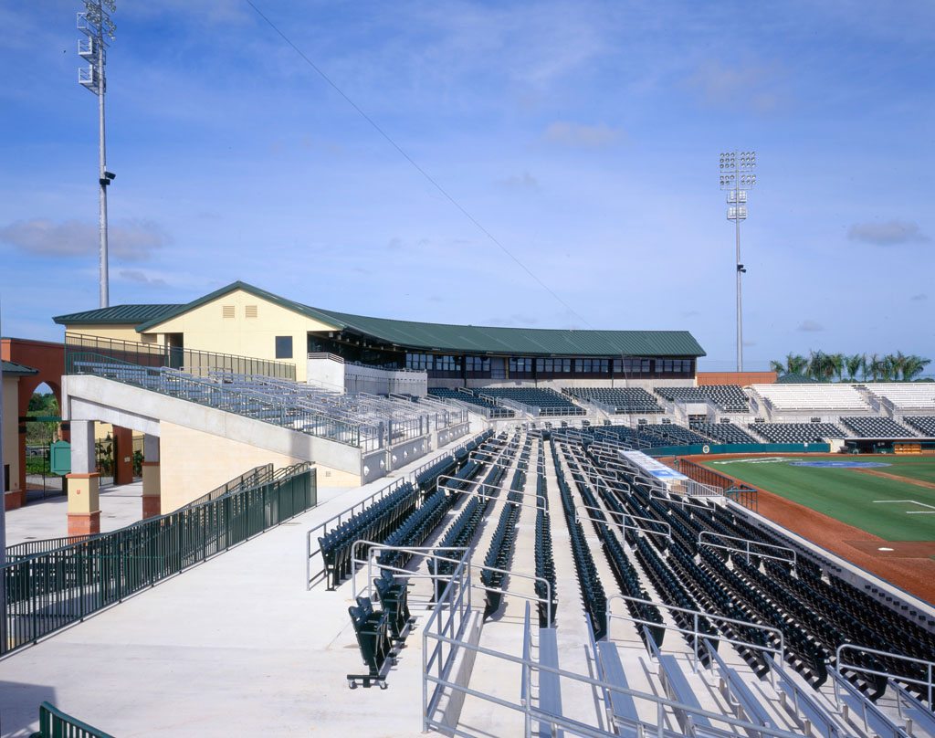 The major & minor league training facility includes a 7,000-seat stadium.
