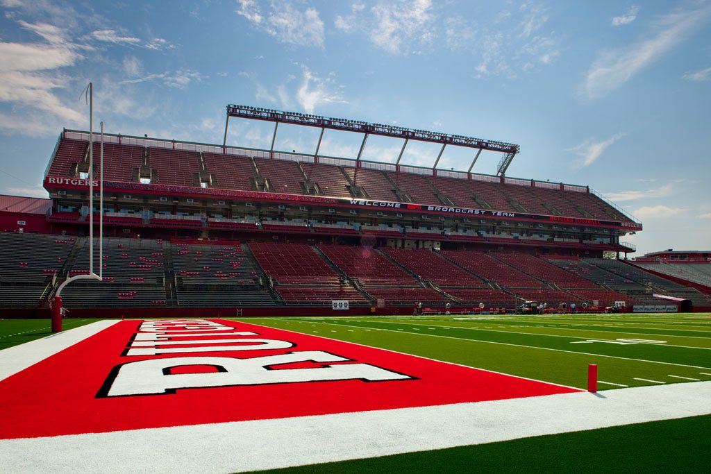 The updated stadium, home of the Scarlet Knights, provides optimal field conditions.