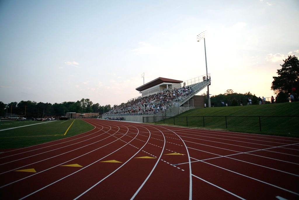 Track & field, soccer & football are accommodated in the new stadium.