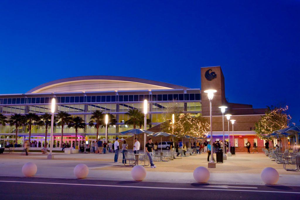 Retail development near the arena helped fund the project.