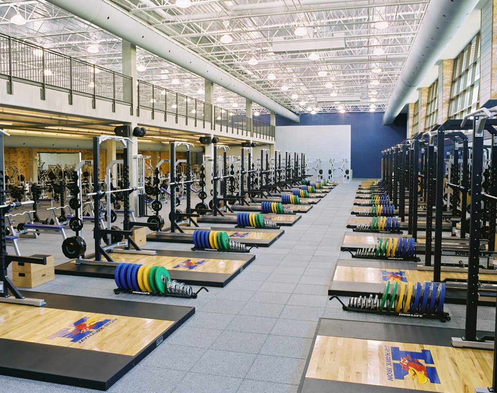 It features a 25,000 SF weight area & specialized cardio training space.