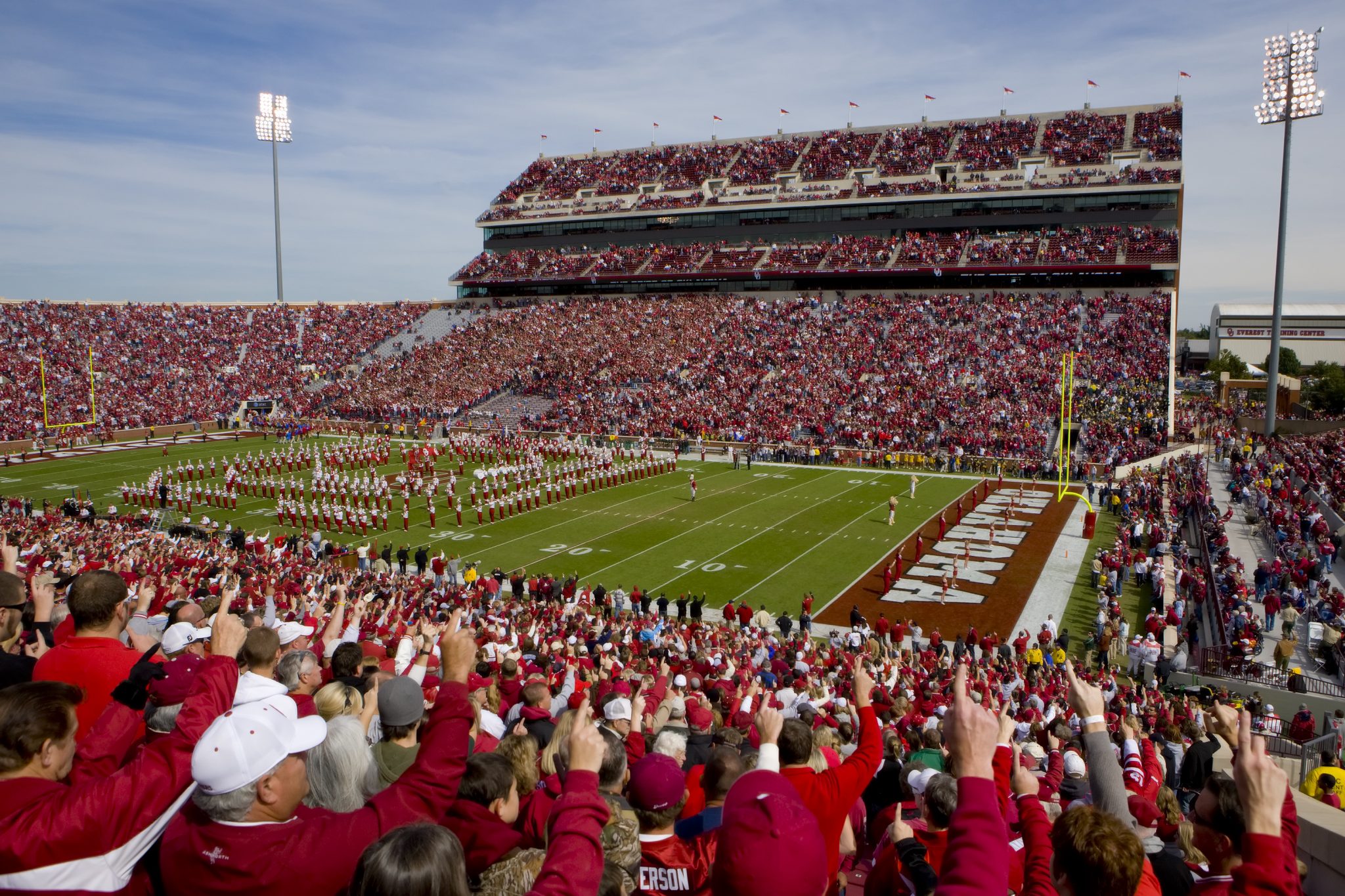 There are more than 80,000 seats in the renovated stadium.