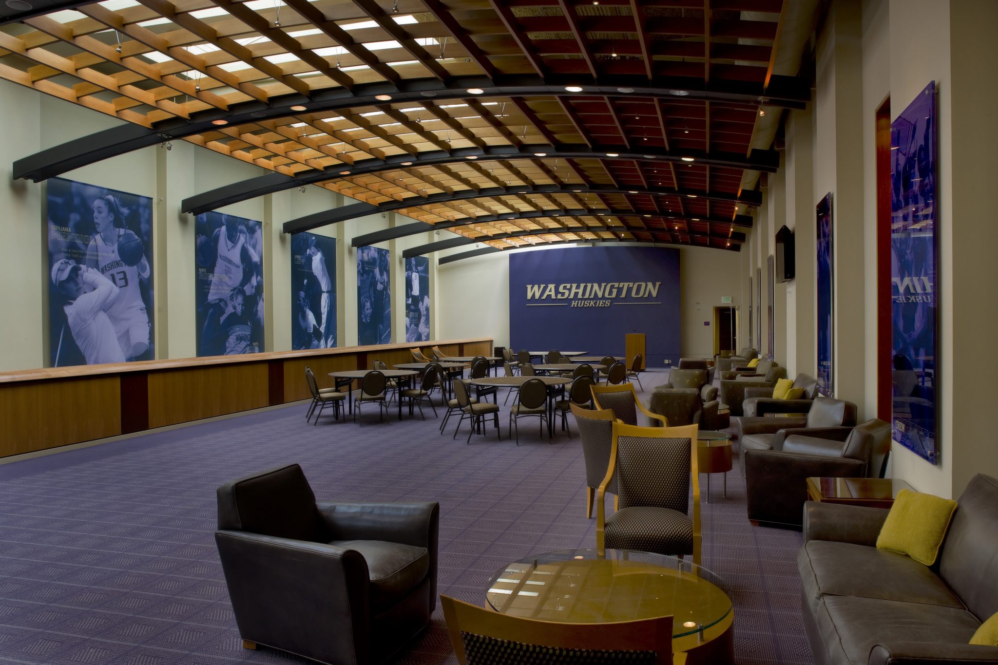 A renovation to the facility, used by the University of Washington Huskies, gave it a much needed visual identity.