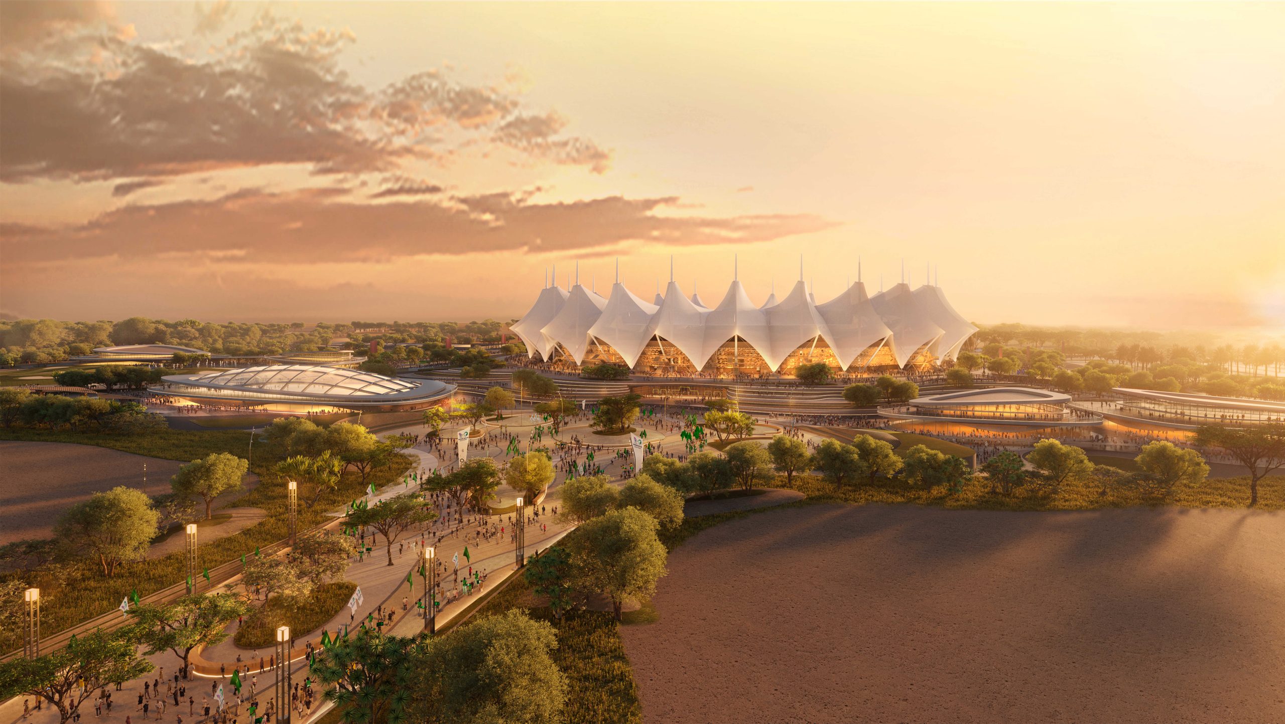 Populous-designed King Fahad Sports City Stadium