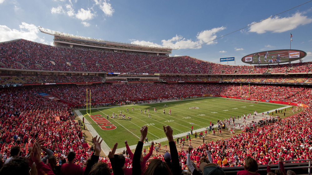 Arrowhead Stadium  Arrowhead stadium, Kansas city chiefs football, Nfl  stadiums