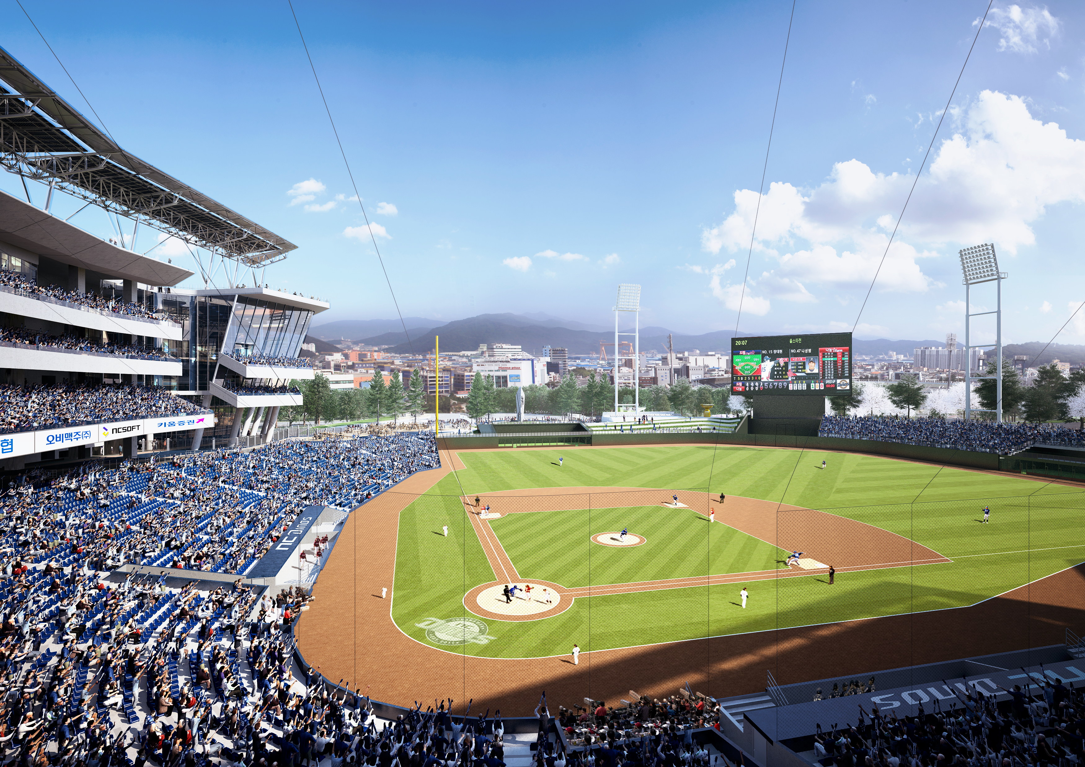 Populous-designed South Korea baseball stadium to feature rooftop gardens